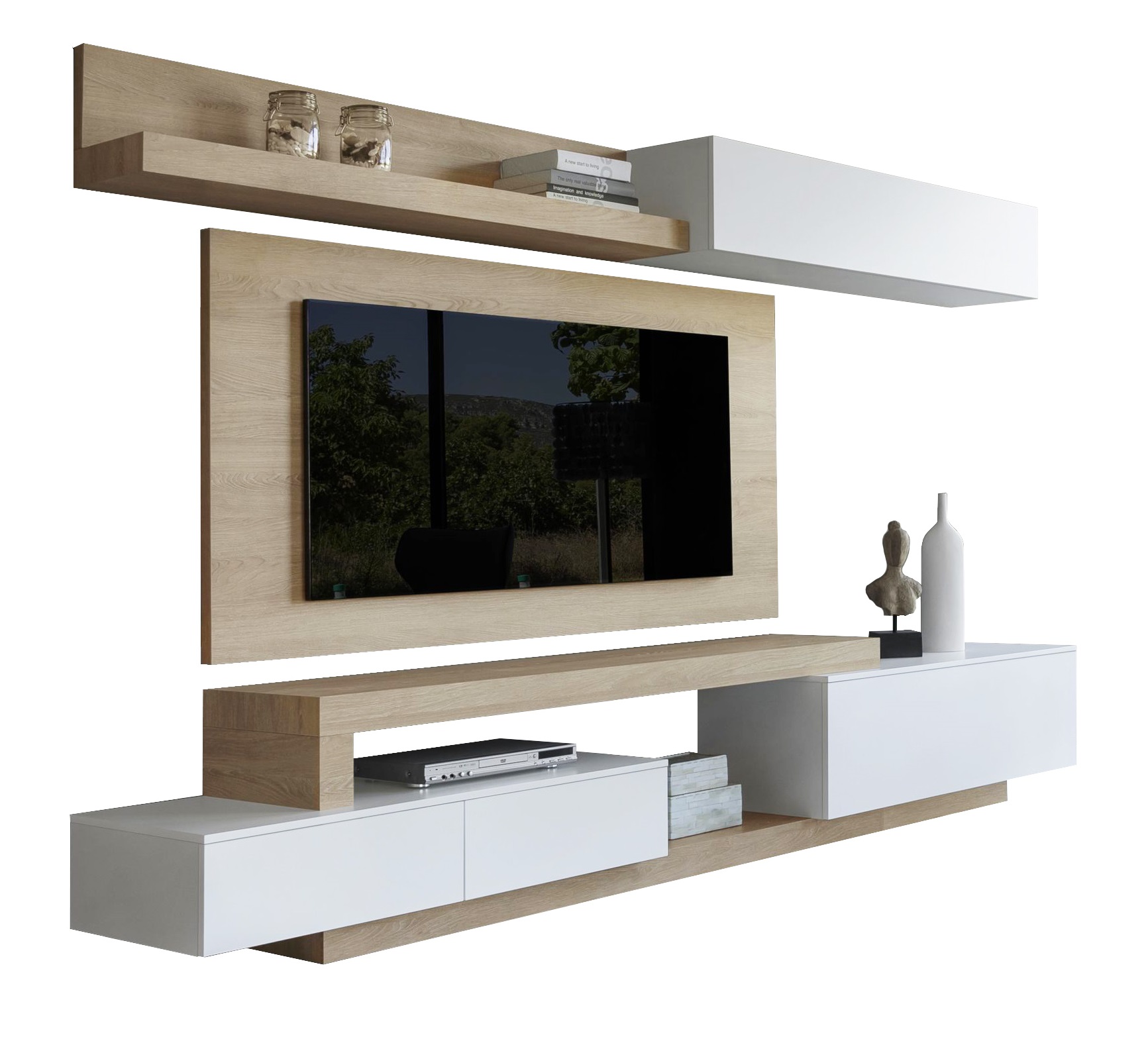 Mueble De Tv Minimalista Composición 5