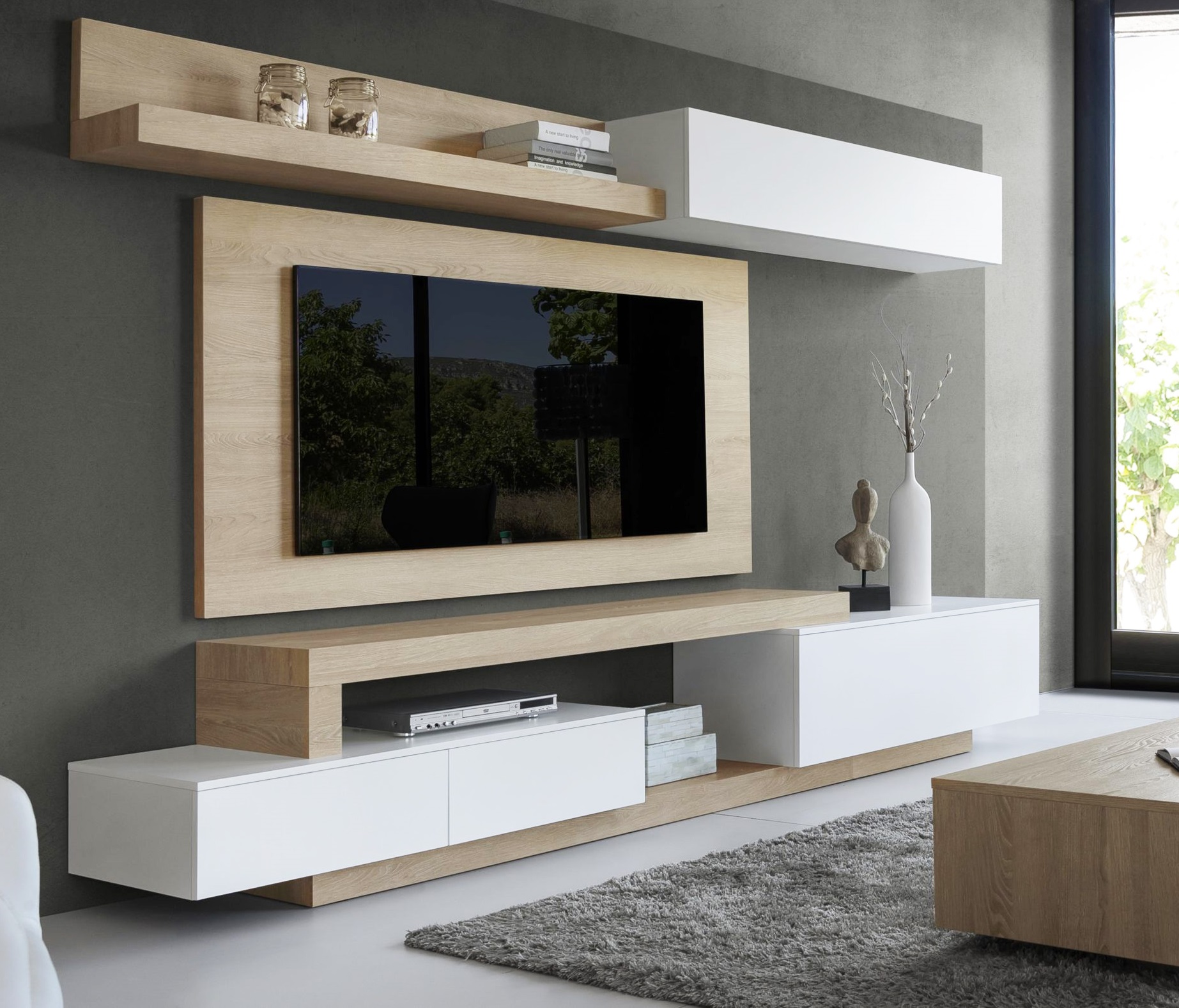 Mueble De Tv Minimalista Composición 5