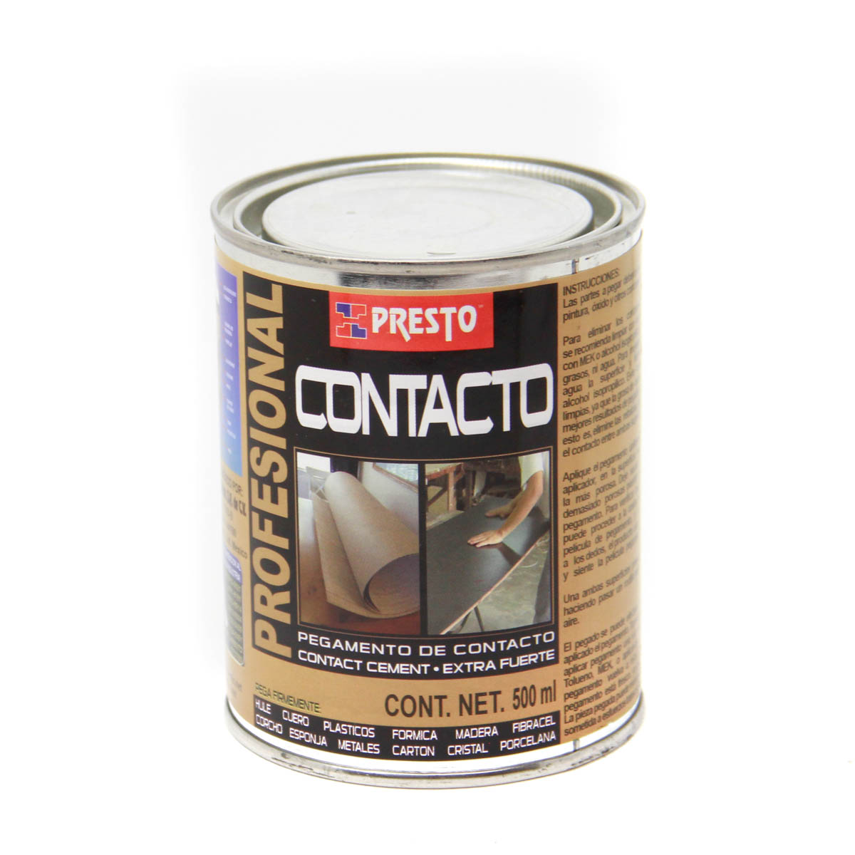 PEGAMENTO CONTACTO PRESTO USO PROFESIONAL LATA 500 ML