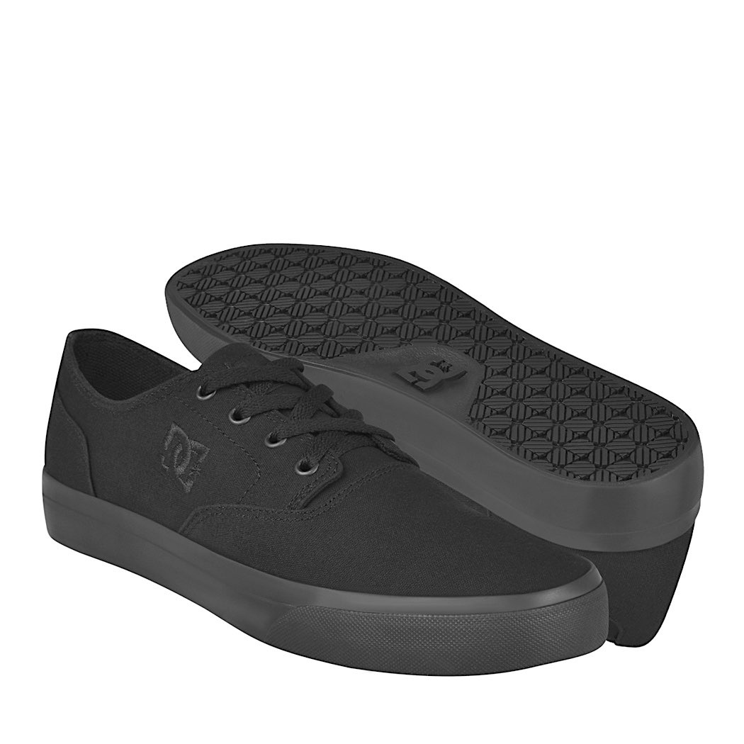 Tenis Para Hombre DC Shoes Flash 2 TX Negro De Lona