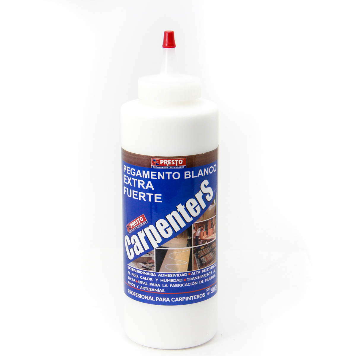 PEGAMENTO BLANCO PARA MADERA PRESTO CARPENTERS FRASCO 250 gr