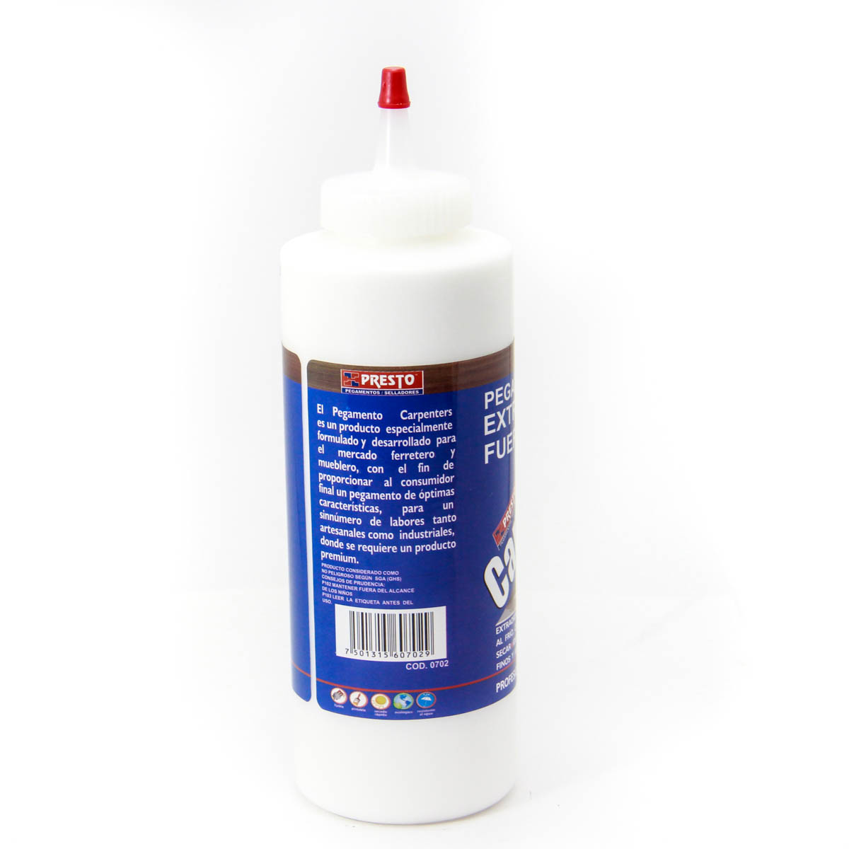 PEGAMENTO BLANCO PARA MADERA PRESTO CARPENTERS FRASCO 250 gr