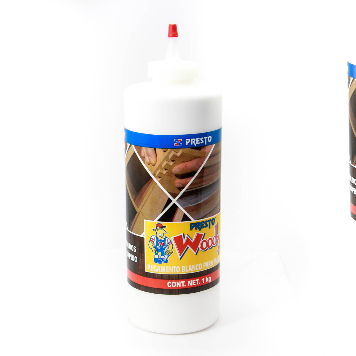 PEGAMENTO BLANCO PARA MADERA PRESTO WOODY FRASCO 1 KG