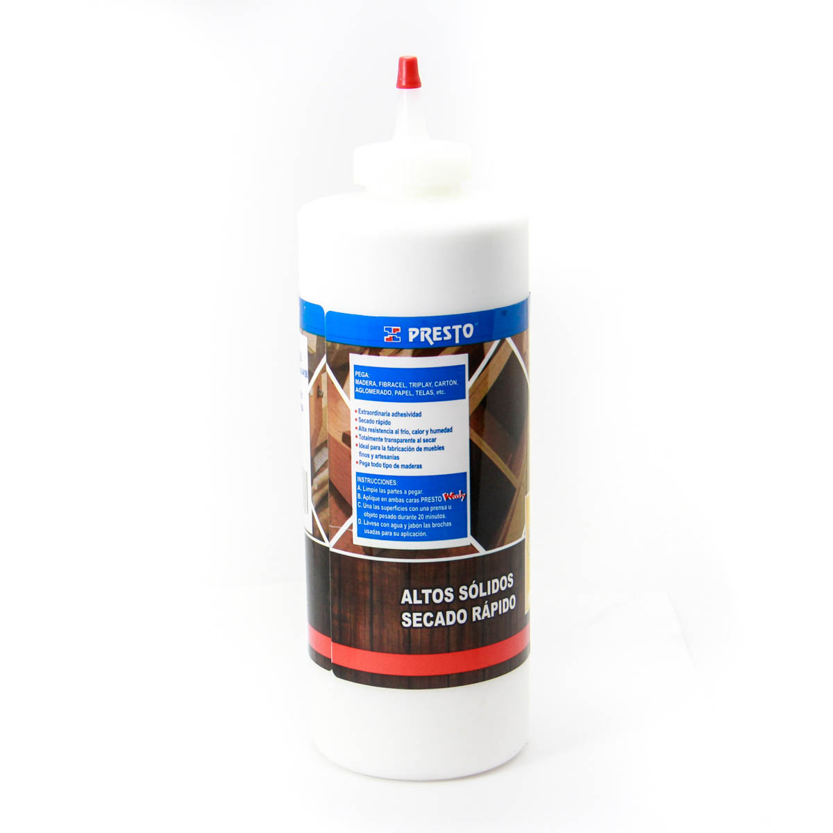 PEGAMENTO BLANCO PARA MADERA PRESTO WOODY FRASCO 1 KG