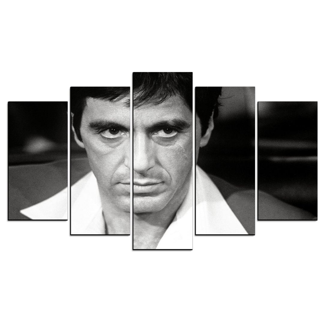 Cuadro Decorativo Scarface Tony Montana 100x60cm 5pzs Cuadros MX