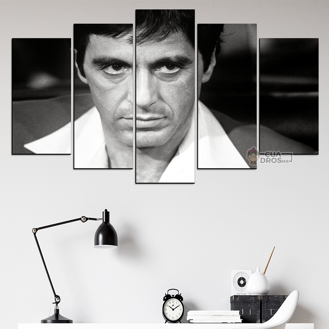 Cuadro Decorativo Scarface Tony Montana 100x60cm 5pzs Cuadros MX