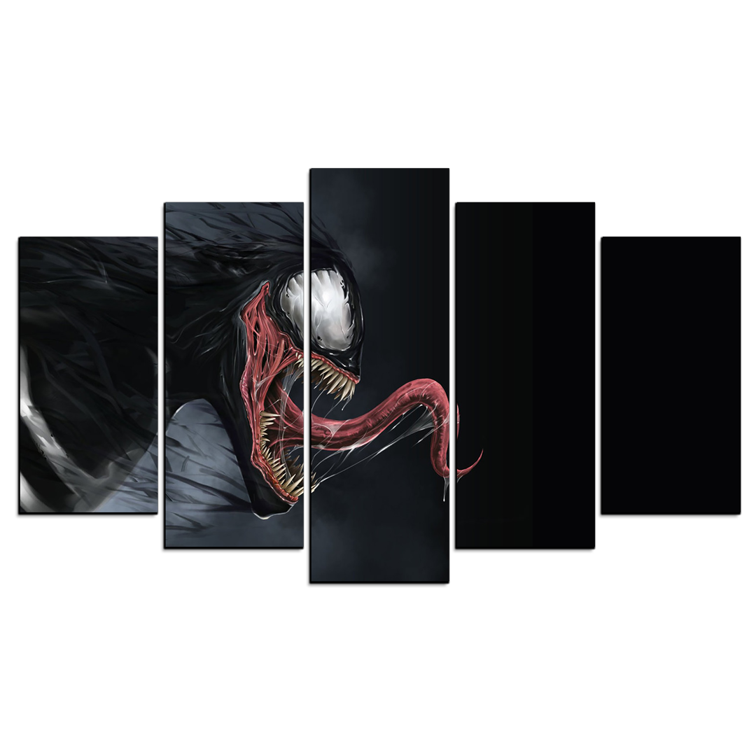 Cuadro Decorativo Venom Fondo Negro/Gris Digital Art Marvel 100x60cm ...
