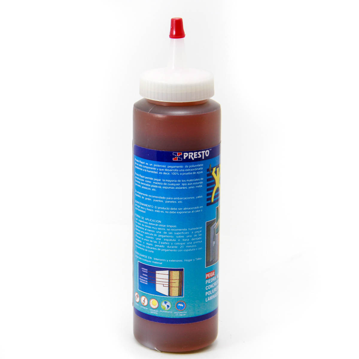 PEGAMENTO PARA MADERA USO MARINO PRESTO RAPID FRASCO 250 gr
