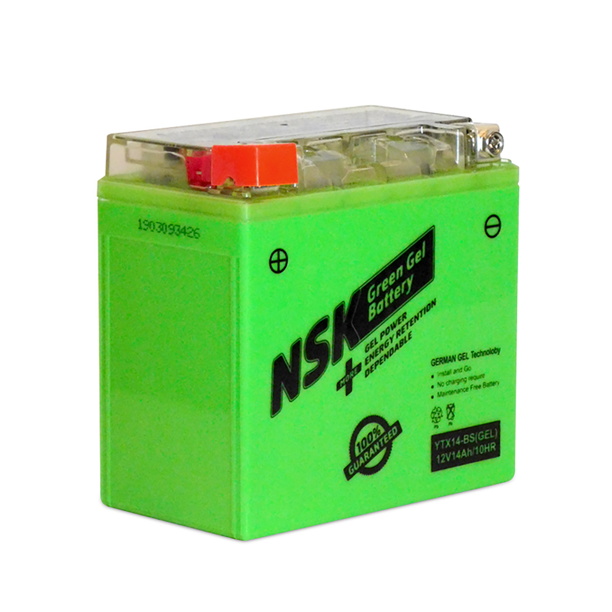 Bateria Moto NSK Green GEL YTX14-BS   151x88x146.