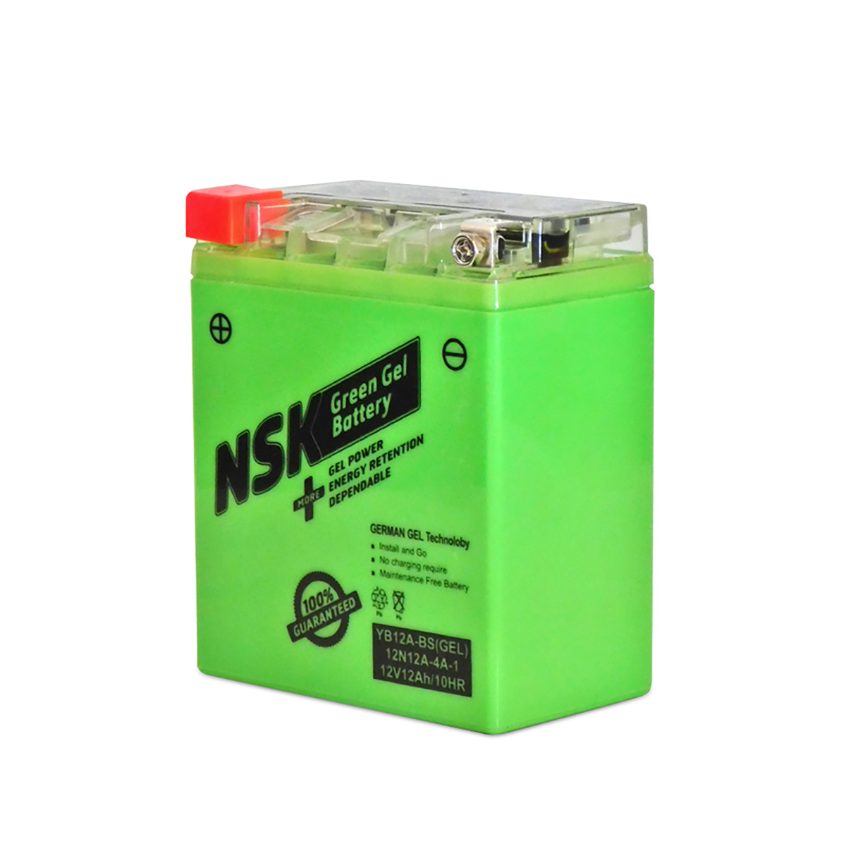 Bateria Moto NSK Green GEL 12N12A-4A-1   134x80x160