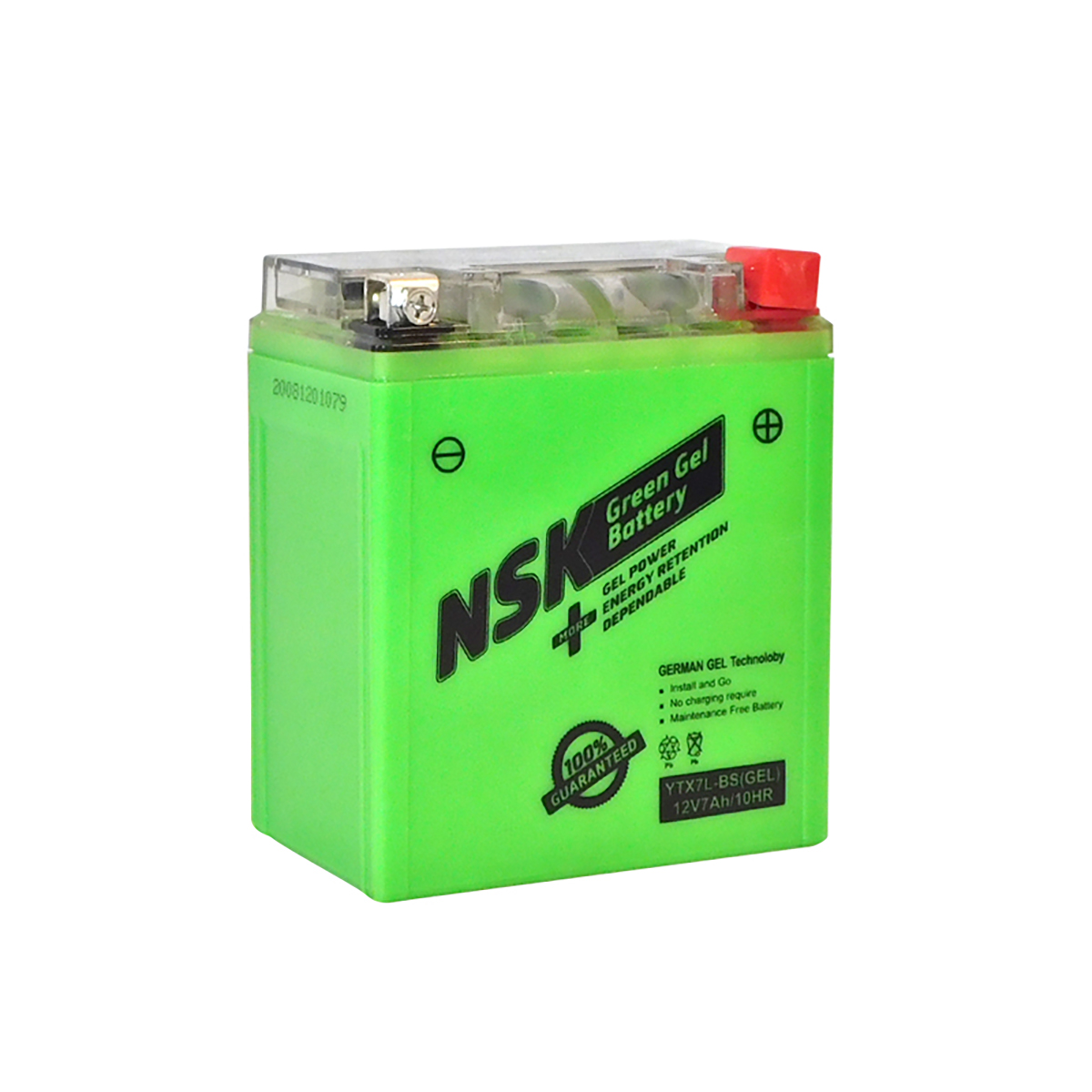 Bateria Moto NSK Green GEL YTX7L-BS  114x70x132
