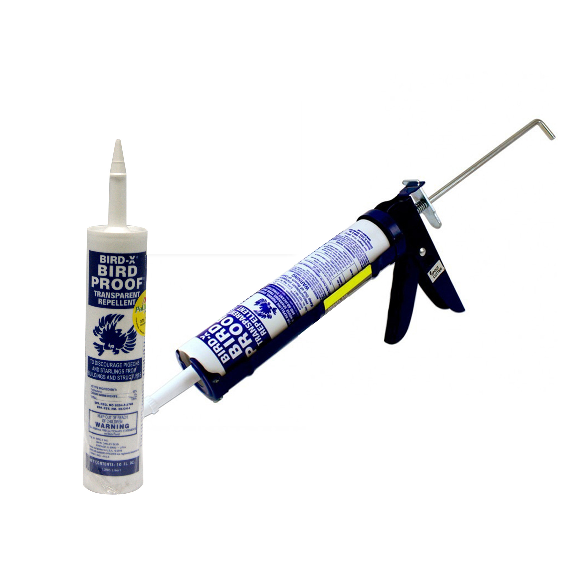 Repelente De Aves Bird Proof Gel Bird-x 300 Ml Con Pistola.