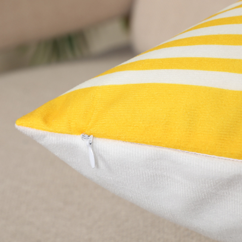 Funda para Cojín Decorativo Geométrico Nórdico, Amarillo Modelo No.2