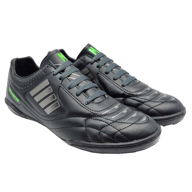 Tenis Metro-E 424 Negro Verde Futbol Rápido Fut siete