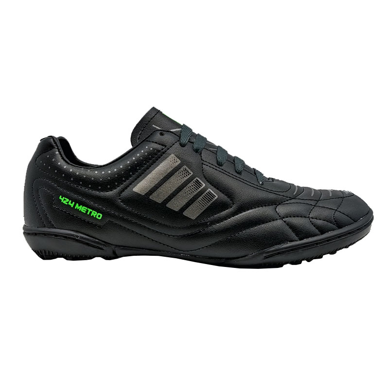 Tenis Metro-E 424 Negro Verde Futbol Rápido Fut siete