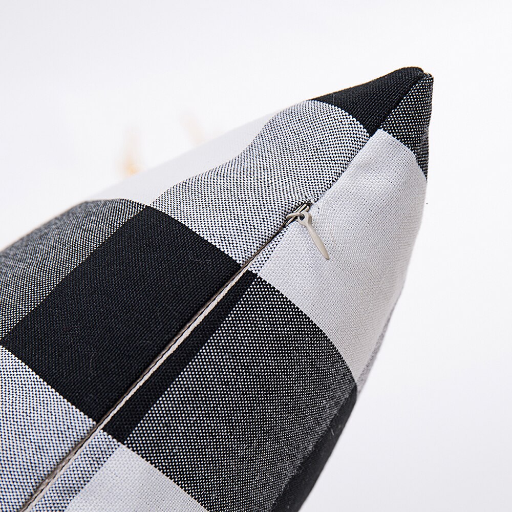 Juego 2 Fundas para Cojines Decorativos, forma cuadrada y rectangular, cuadros grandes