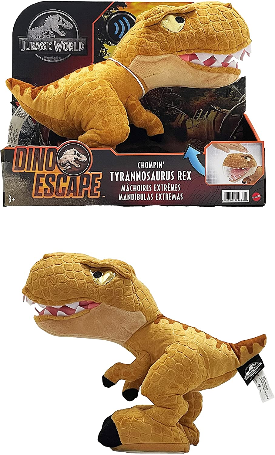 Jurassic World Peluche Trex Mandibulas Extremas Sonido