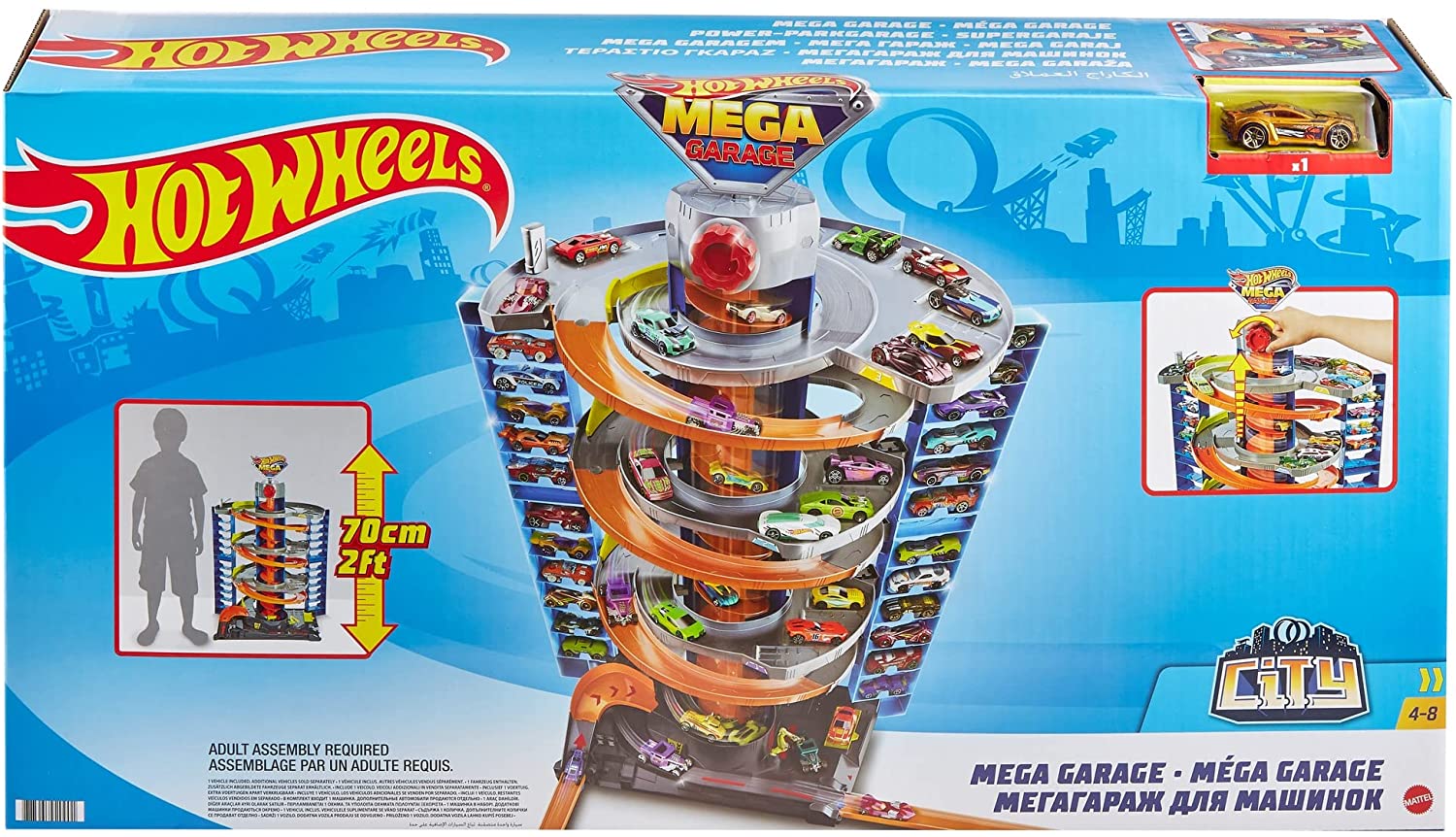 Hot Wheels City, Mega Garage Pista De Juguete