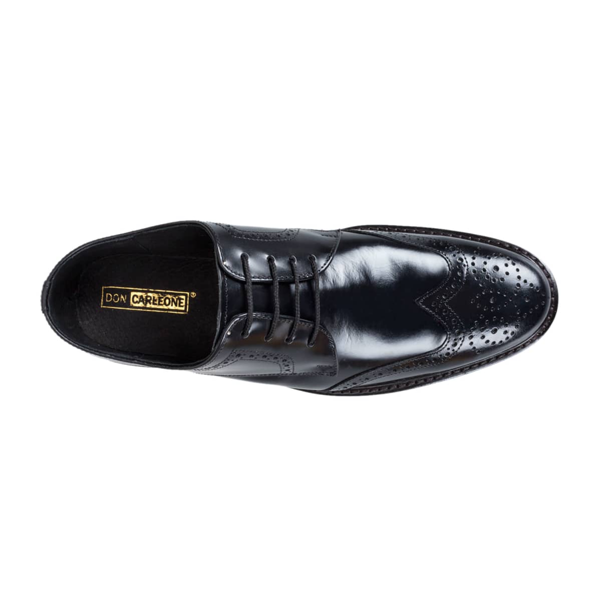 Zapatos de vestir choclos negros marca Don Carleone, para hombre, mod. 157937