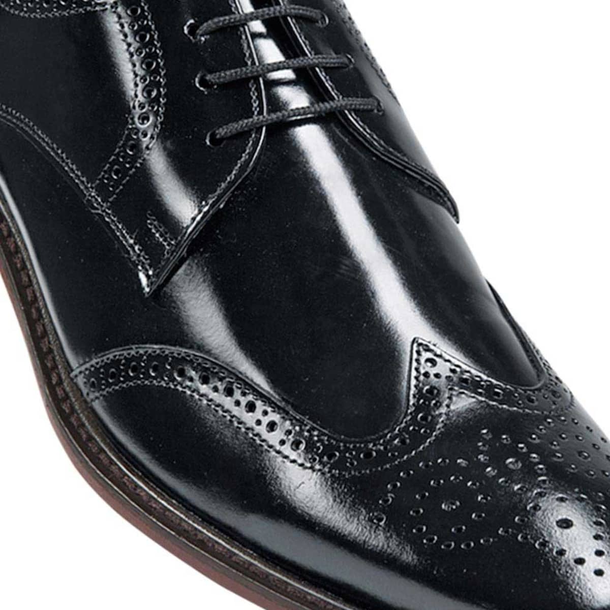 Zapatos de vestir choclos negros marca Don Carleone, para hombre, mod. 157937