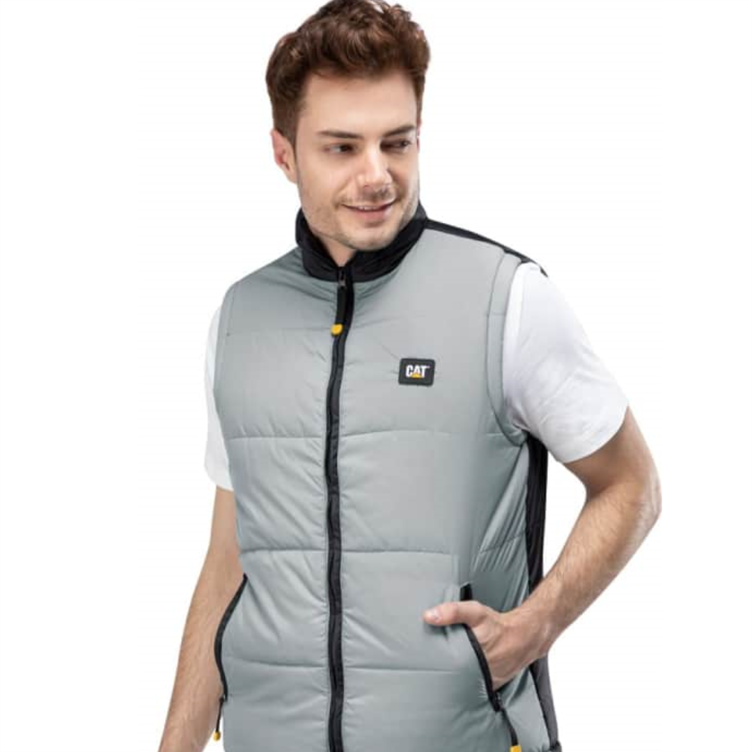 Chaleco Caterpillar SM02 Gris Original 