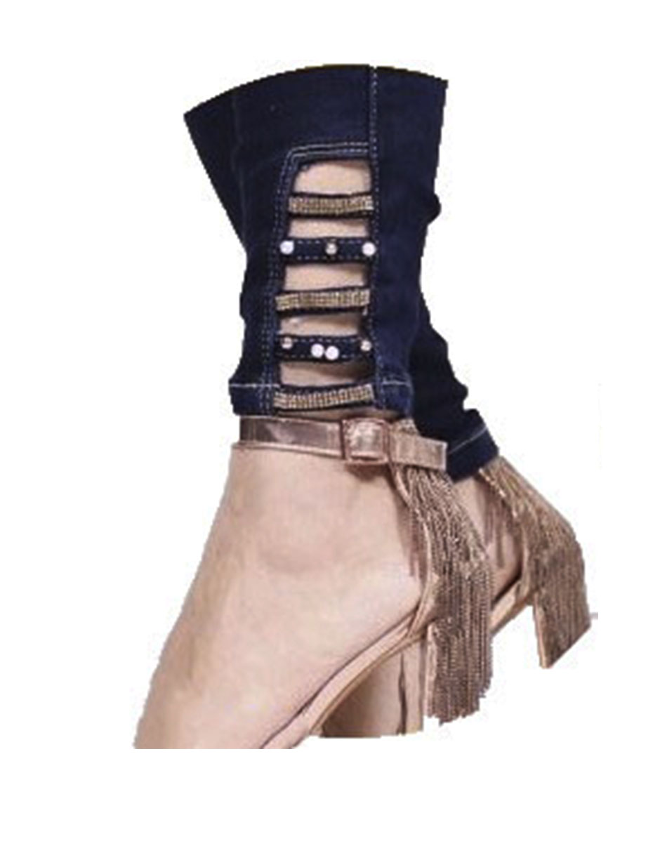 Jeans rasgados rotos pantalón mezclilla colombianos destrucción skinny stretch Bombón azul