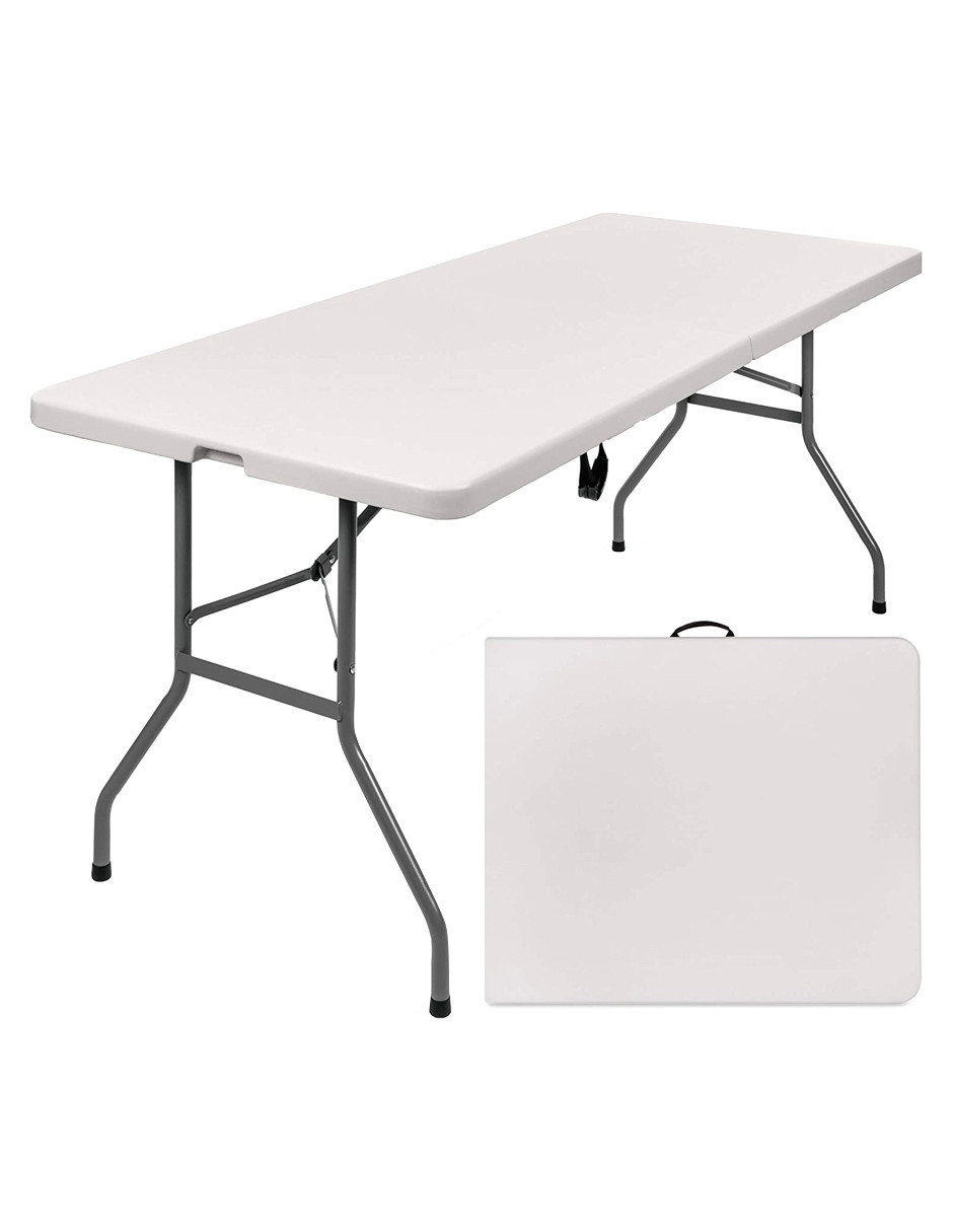 Mesa plegable Polietileno 1.8M tipo portafolio heavy duty Beckon