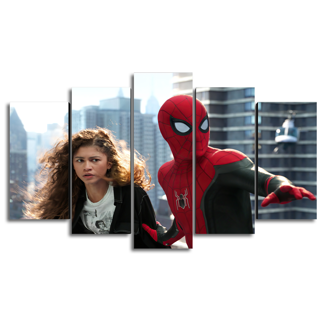 Cuadro Decorativo Spiderman NWH Michelle Jones-Watson Marvel 100x60cm 5pzs Cuadros MX
