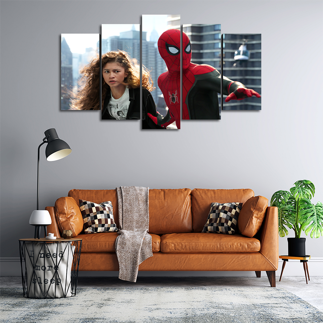 Cuadro Decorativo Spiderman NWH Michelle Jones-Watson Marvel 100x60cm 5pzs Cuadros MX