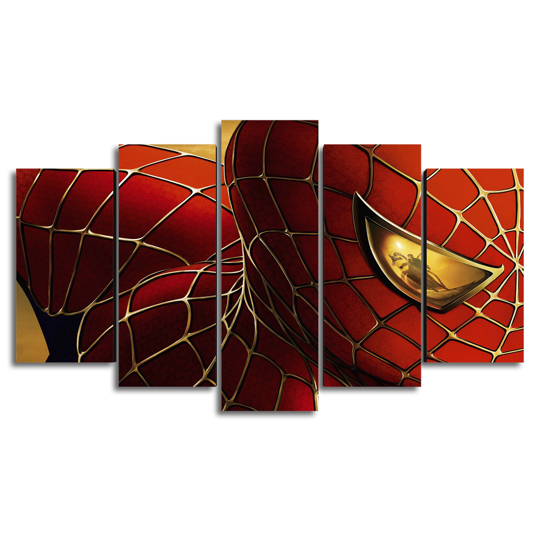 Cuadro Decorativo Spiderman Doctor Octopus Marvel 100x60cm 5pzs Cuadros MX
