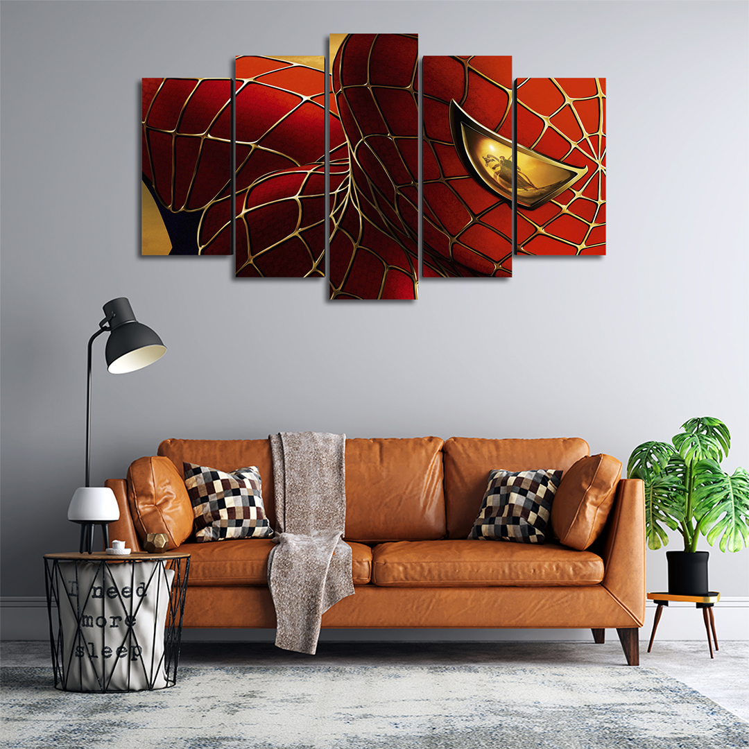 Cuadro Decorativo Spiderman Doctor Octopus Marvel 100x60cm 5pzs Cuadros MX