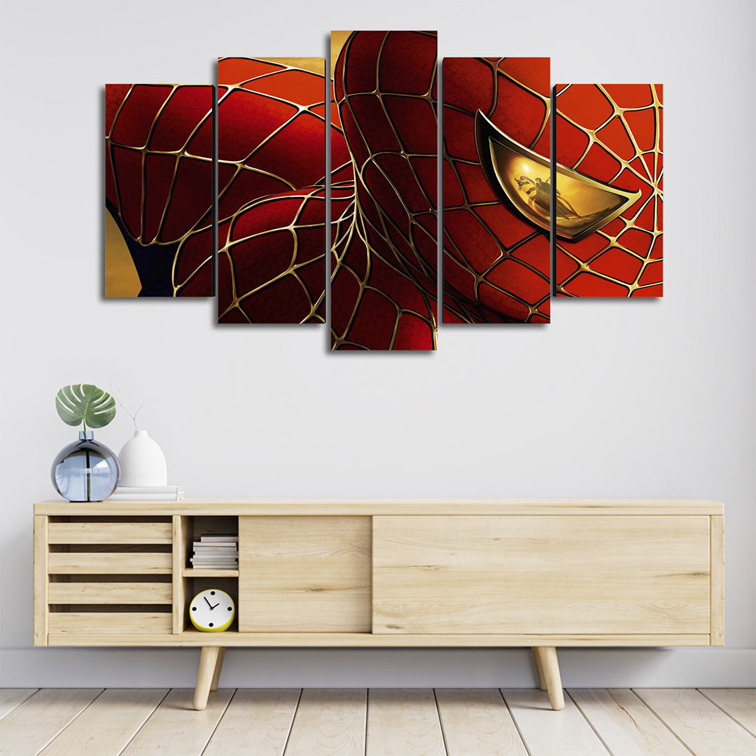 Cuadro Decorativo Spiderman Doctor Octopus Marvel 100x60cm 5pzs Cuadros MX