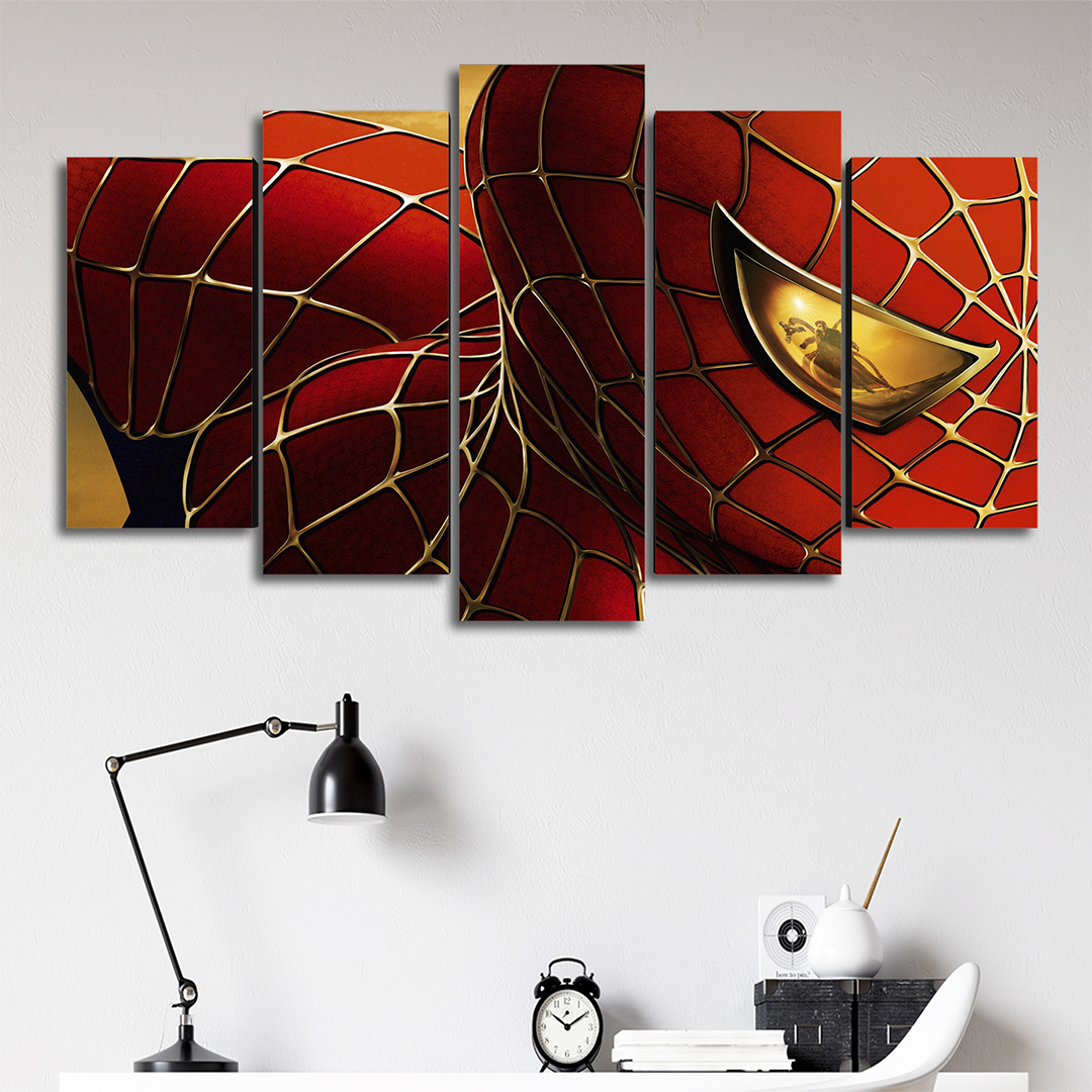 Cuadro Decorativo Spiderman Doctor Octopus Marvel 100x60cm 5pzs Cuadros MX