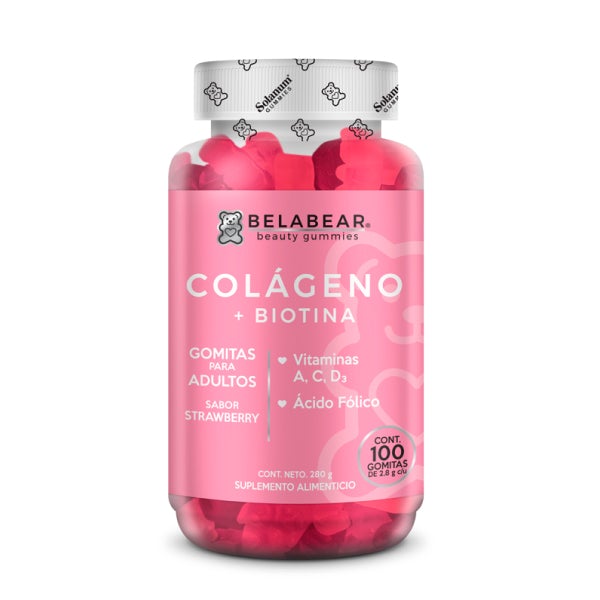 Gomitas Belabear Ácido Hialurónico y Colágeno + Biotina y Vitaminas 200 Gomitas