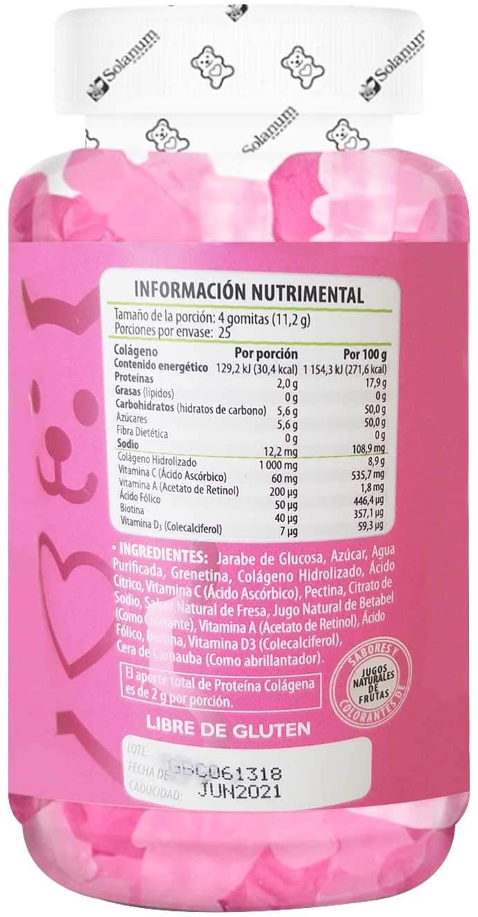 Gomitas Belabear Ácido Hialurónico y Colágeno + Biotina y Vitaminas 200 Gomitas
