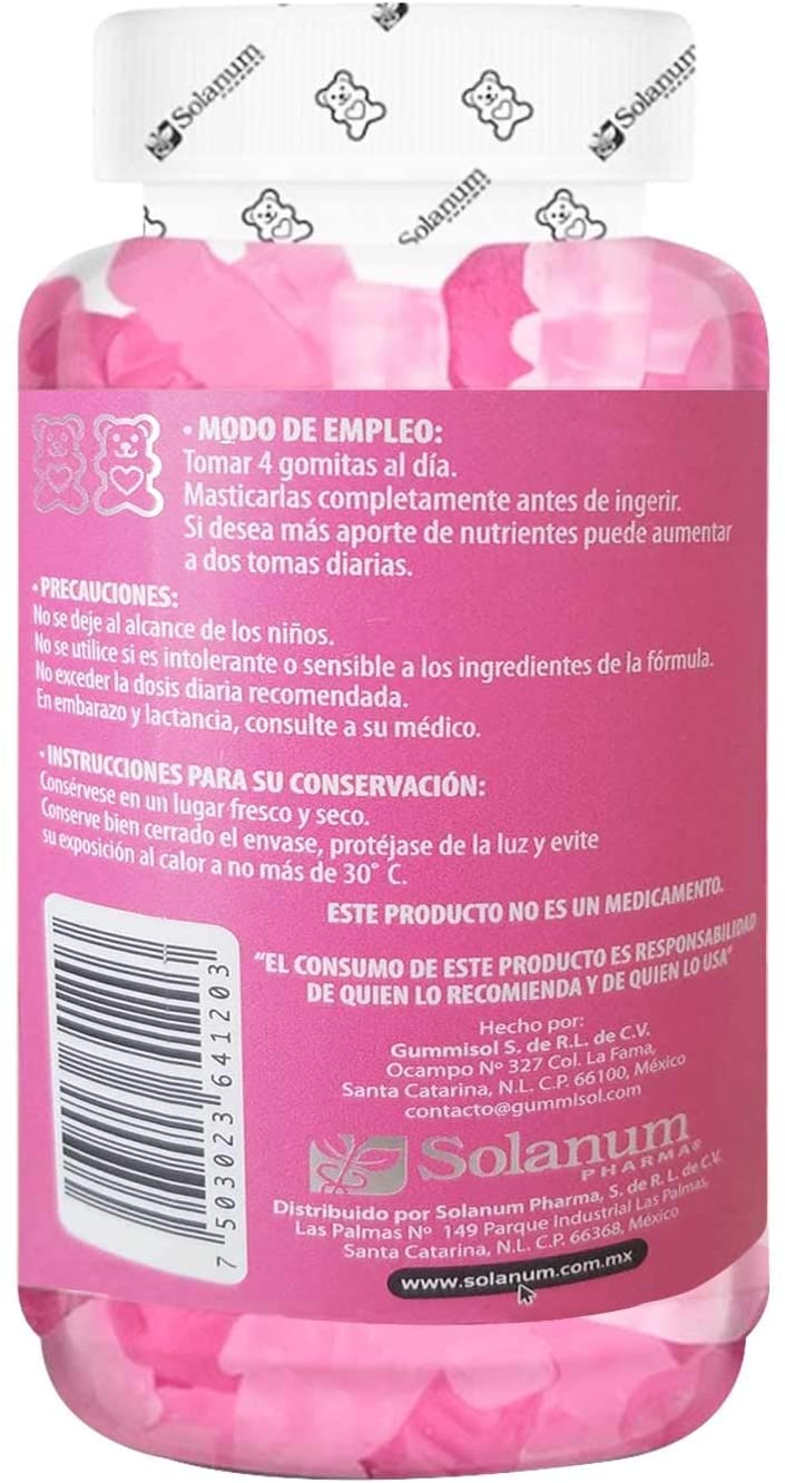 Gomitas Belabear Ácido Hialurónico y Colágeno + Biotina y Vitaminas 200 Gomitas