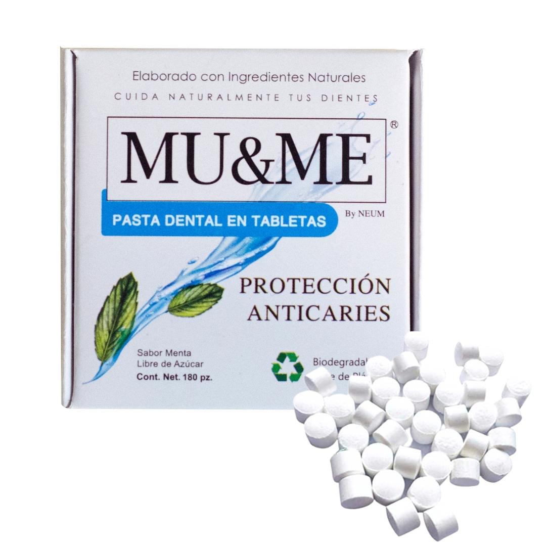 MUYME | Pasta Dental en Tableta  Sabor Menta 32 gr | Protección Anticaries