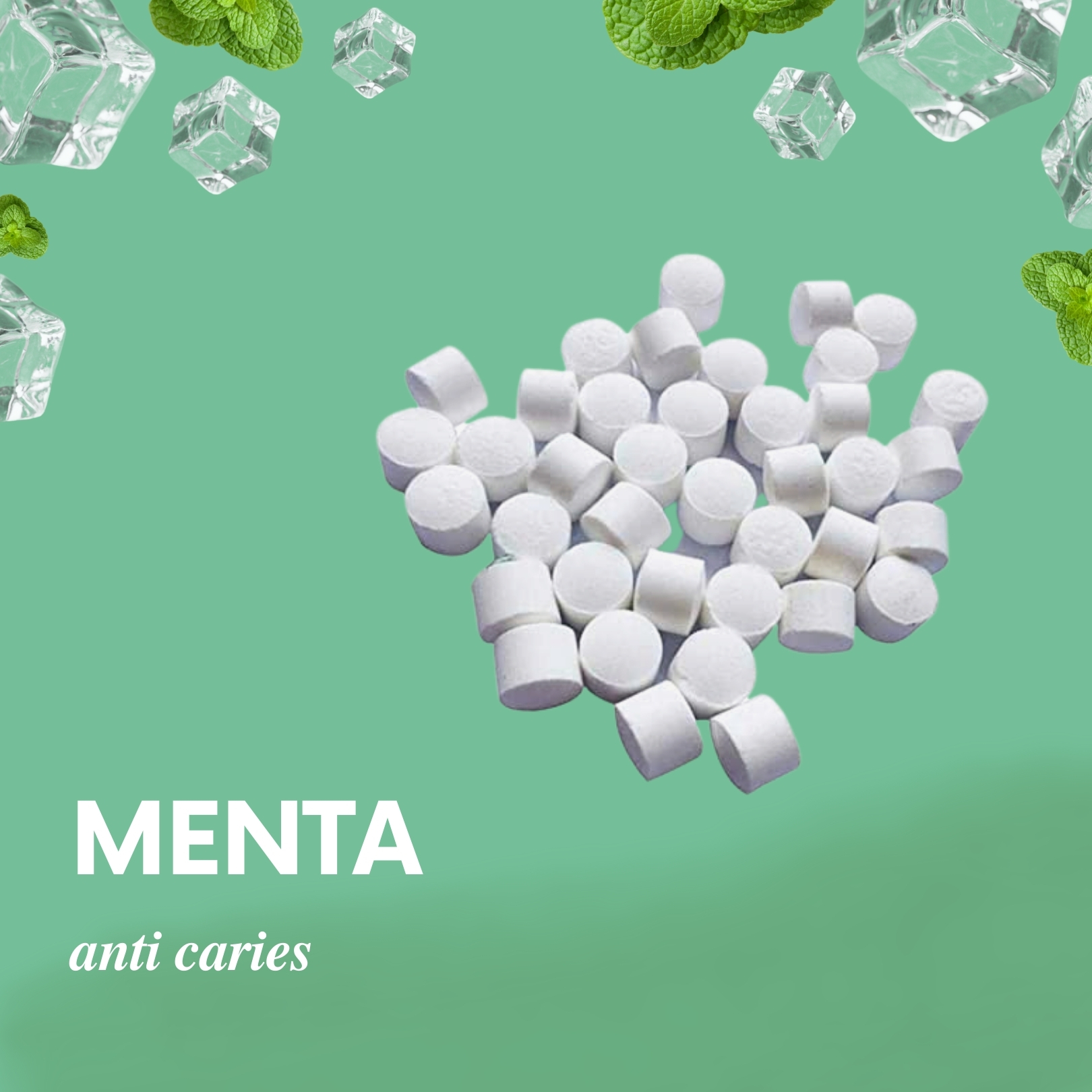 MUYME | Pasta Dental en Tableta  Sabor Menta 32 gr | Protección Anticaries