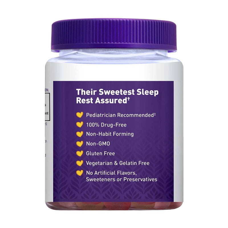 Natrol Melatonina Kids gomitas 1mg  Sleep, Melatonina gomitas para dormir con mezclas botanicas, 100% libre de drogas