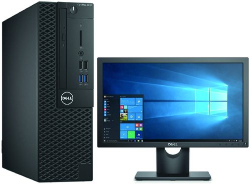 Desktop Dell OptiPlex 3050 SFF/ Intel Core i5-7th Gen/ 8GB RAM/ DD 1TB/ Win 10 Pro/ Monitor 20"  (Equipo Reacondicionado Grado A)