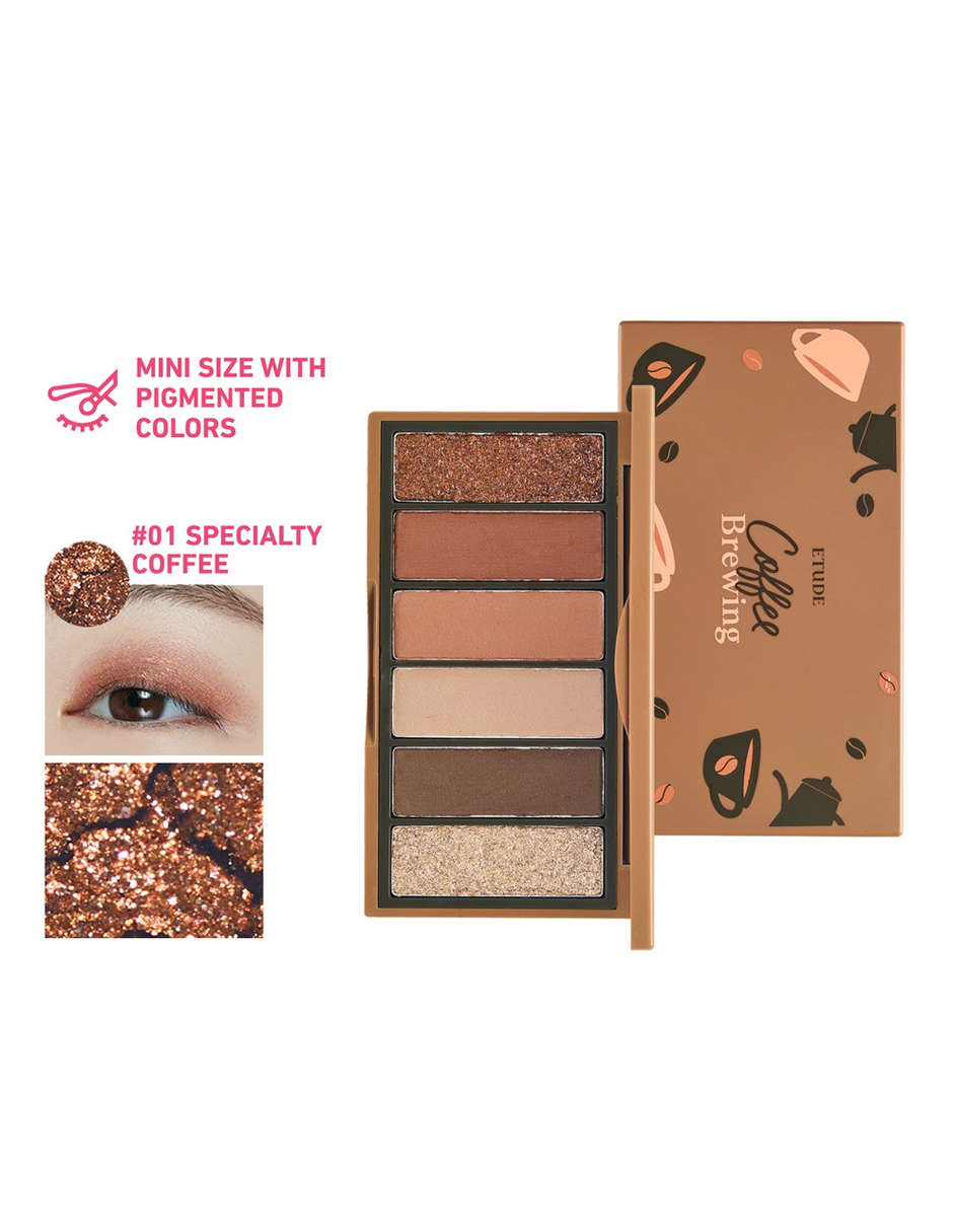 Mini Paleta Sombras Etude House Play Color Eyes Maquillaje Coffee Brewing