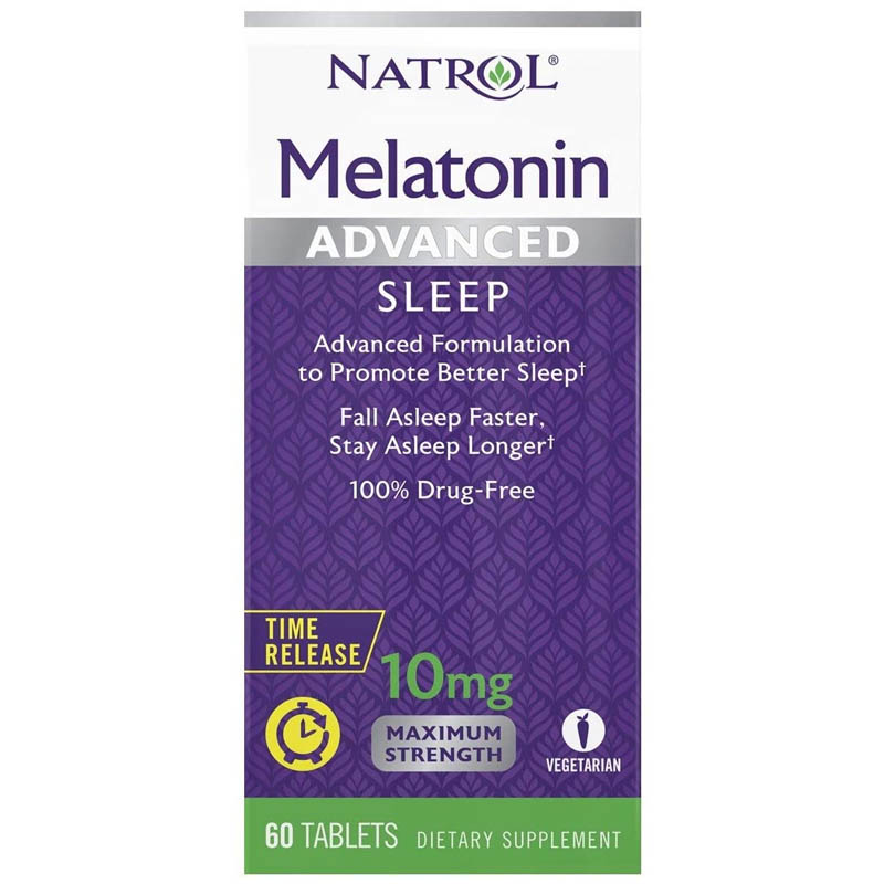 Natrol Melatonina 10 Mg 60 Tabs Descanso Profundo Extra Fuerza