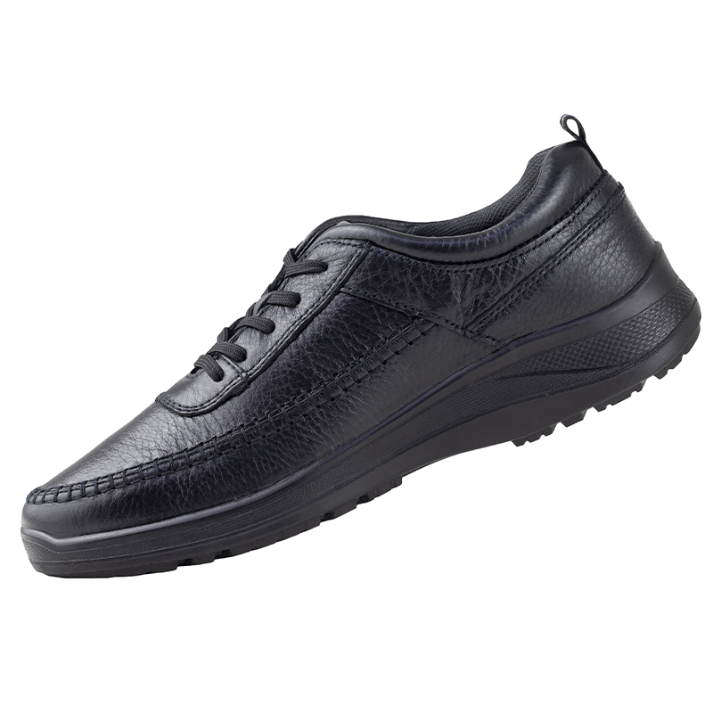 ZAPATO CHOCLO FLEXI CASUAL DE PIEL 50812 NEGRO DE CABALLERO