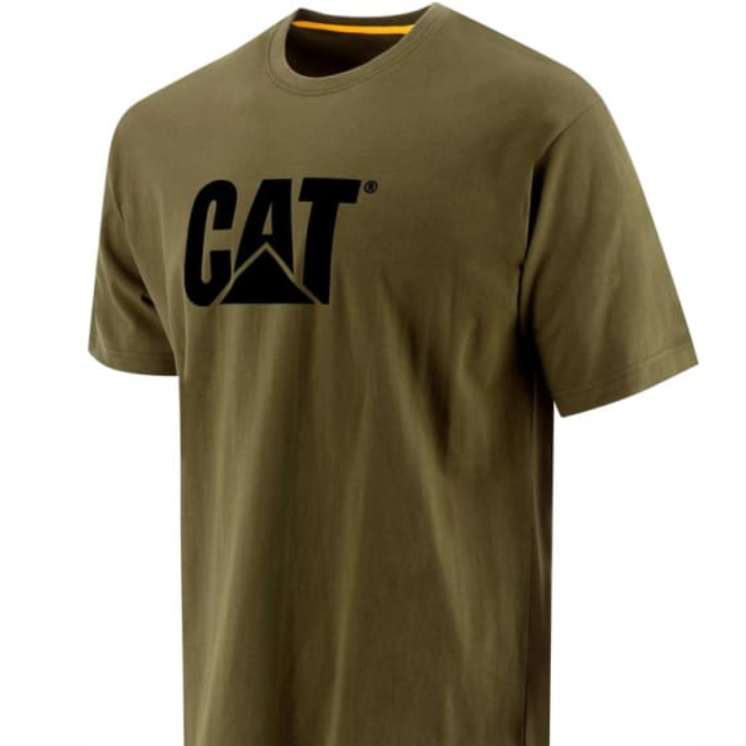 Playera Caterpillar SM04 Verde Olivo Original 