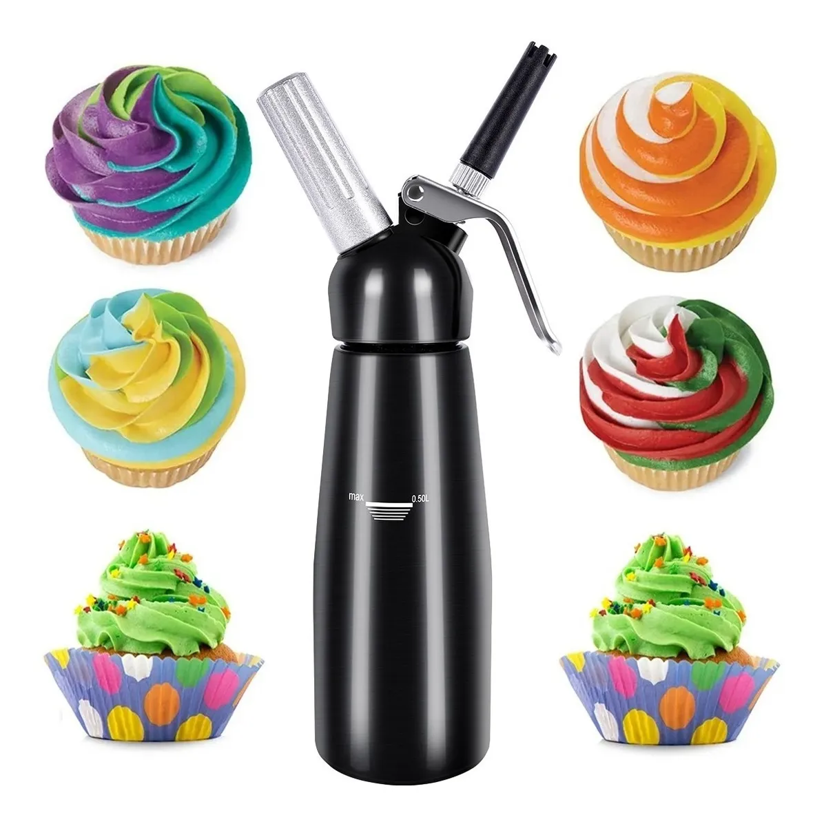 Sifon De Cocina Batida Crema Pasteles Inoxidable