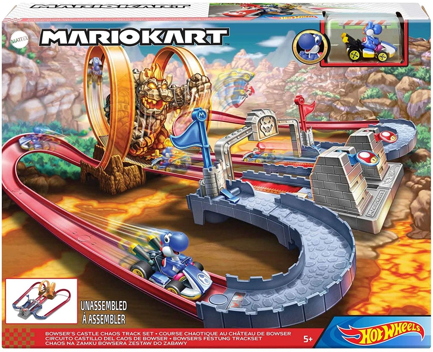 Hot Wheels Mario Kart Castillo De Bowser