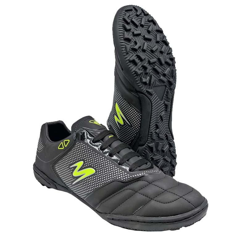 Tenis Metro-E 446 Negro Amarillo Futbol Rápido Fut siete Unisex