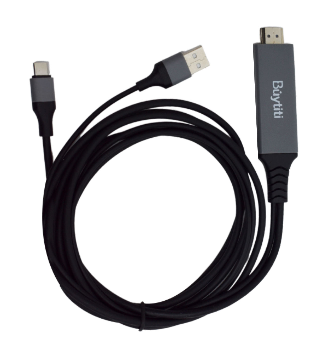 CABLE PARA PROYECTAR CELULAR EN PANTALLA, DE USB TIPO C A HDMI, TRANSMISION DE AUDIO Y VIDEO HD, 2K, 4K