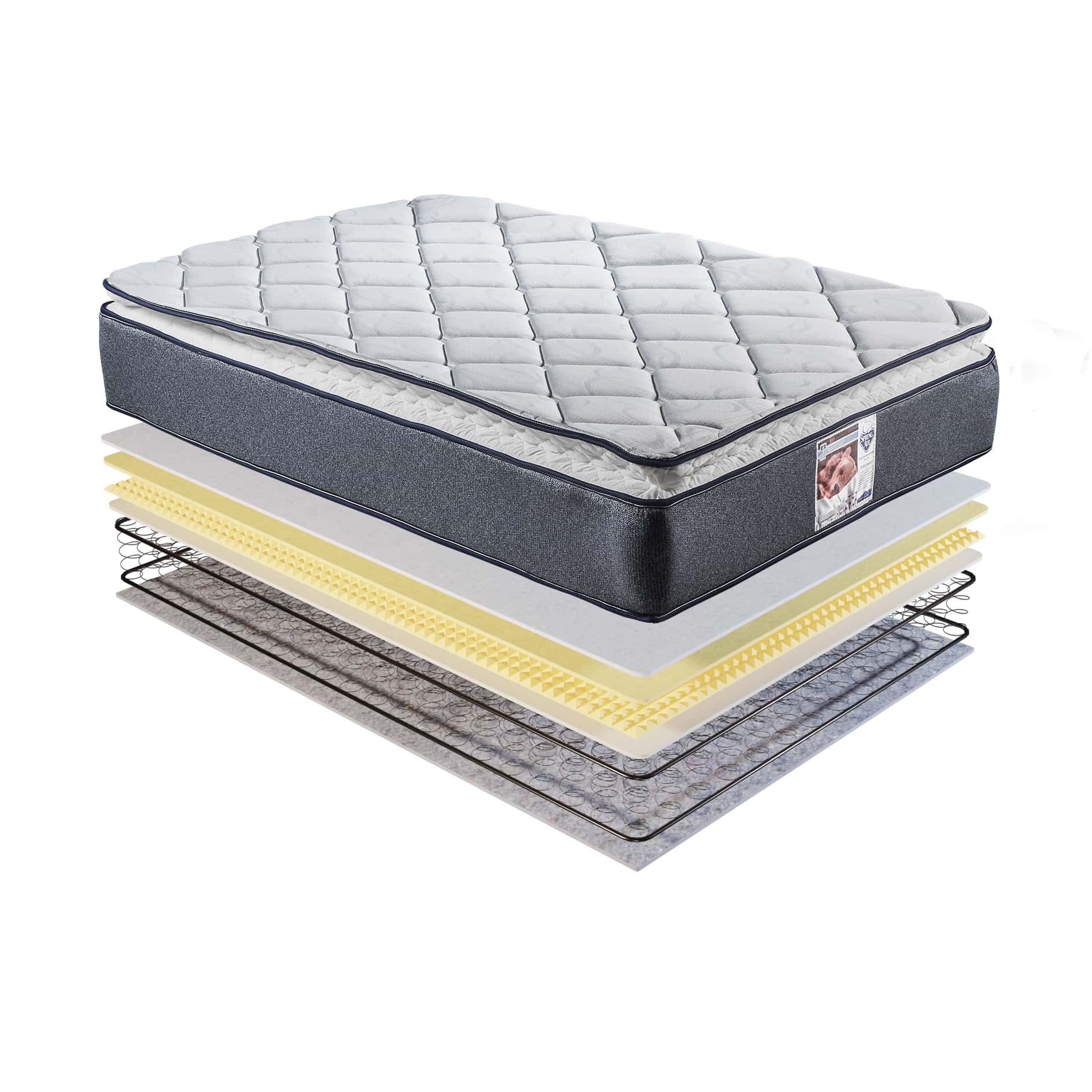 Colchon Spring Air Vendome Individual + Combo Protector + Juego de Sabanas + 1 Almohada