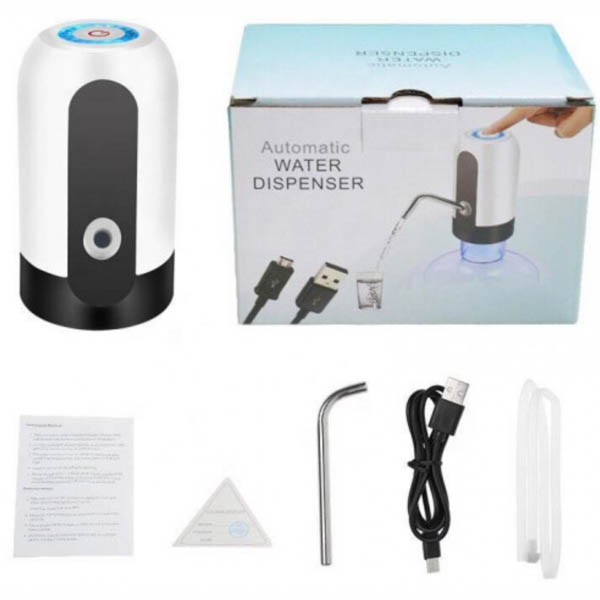 Dispensador De Agua Automatico Recargable Con Luz